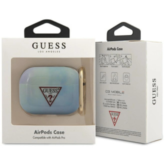 Guess GUACAPTPUMCGC02 kryt AirPods Pro modrý/modrý Tie &amp; Dye Collection