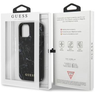 Guess GUHCP12SPCUMABK iPhone 12 mini 5,4" czarny/black hardcase Marble
