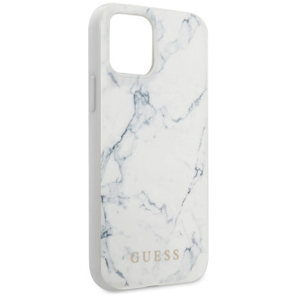 Guess GUHCP12LPCUMAWH iPhone 12 Pro Max 6,7"  biały/white hardcase Marble