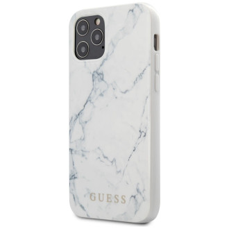 Guess GUHCP12LPCUMAWH iPhone 12 Pro Max 6,7"  biały/white hardcase Marble