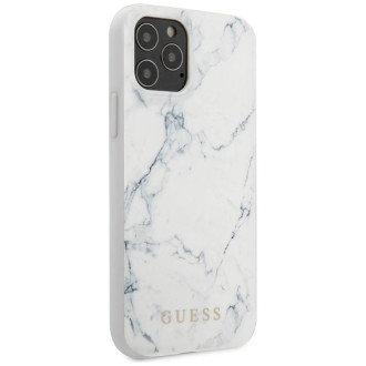 Guess GUHCP12LPCUMAWH iPhone 12 Pro Max 6,7"  biały/white hardcase Marble