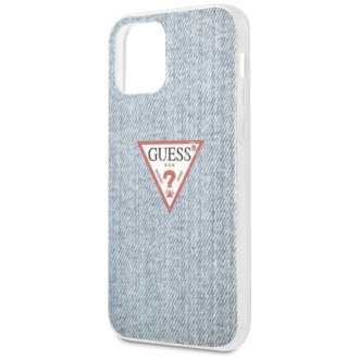 Guess GUHCP12LPCUJULLB iPhone 12 Pro Max 6,7&quot; modré/světle modré pevné pouzdro Jeans Collection