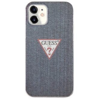 Guess GUHCP12SPCUJULDB iPhone 12 mini 5,4&quot; tmavě modré pevné pouzdro Jeans Collection