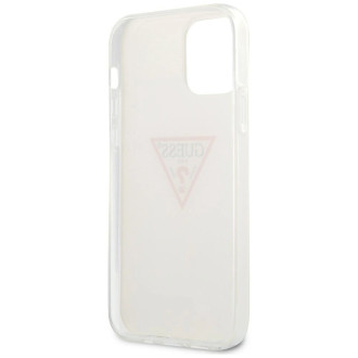 Guess GUHCP12MPCUCTLWH iPhone 12/12 Pro 6,1&quot; bílý/bílý pevný obal Triangle Collection