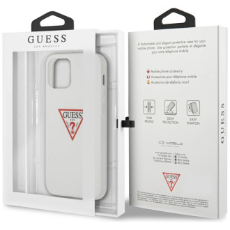 Guess GUHCP12MPCUCTLWH iPhone 12/12 Pro 6,1&quot; bílý/bílý pevný obal Triangle Collection
