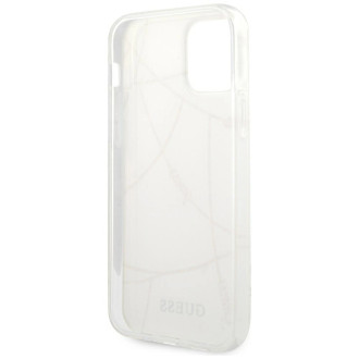 Guess GUHCP12SPCUCHWH iPhone 12 mini 5,4&quot; bílý/bílý pevný obal Gold Chain Collection