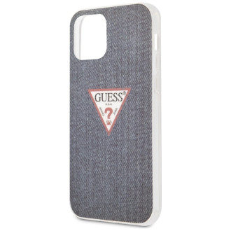 Guess GUHCP12LPCUJULDB iPhone 12 Pro Max 6,7&quot; tmavě modré pevné pouzdro Jeans Collection