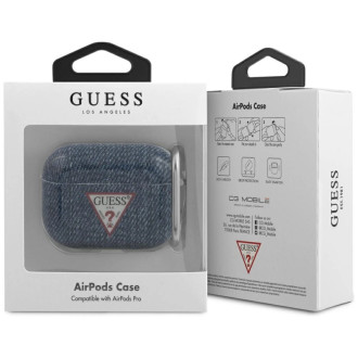 Guess GUACAPTPUJULDB kryt AirPods Pro námořnická/tmavě modrá kolekce Jeans