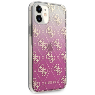 Guess GUHCP12SPCU4GGPI iPhone 12 mini 5,4&quot; růžový/růžový pevný obal 4G Gradient