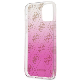 Guess GUHCP12SPCU4GGPI iPhone 12 mini 5,4&quot; růžový/růžový pevný obal 4G Gradient