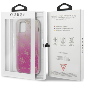 Guess GUHCP12SPCU4GGPI iPhone 12 mini 5,4&quot; růžový/růžový pevný obal 4G Gradient