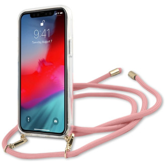 Guess Script Vintage iPhone 12 Pro Max 6.7&quot; Case - Pink