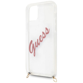 Guess Script Vintage iPhone 12 Pro Max 6.7&quot; Case - Pink