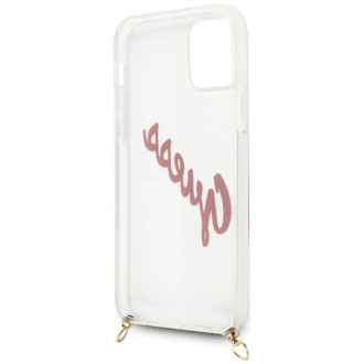 Guess Script Vintage iPhone 12 Pro Max 6.7&quot; Case - Pink