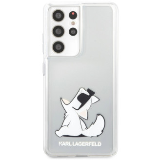 Karl Lagerfeld KLHCS21LCFNRC S21 Ultra G998 hardcase transparent Choupette Fun