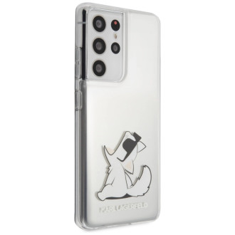 Karl Lagerfeld KLHCS21LCFNRC S21 Ultra G998 hardcase transparent Choupette Fun