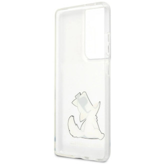 Karl Lagerfeld KLHCS21LCFNRC S21 Ultra G998 hardcase transparent Choupette Fun