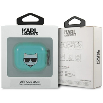 Karl Lagerfeld KLA3UCHFL AirPods 3 cover niebieski/blue Choupette