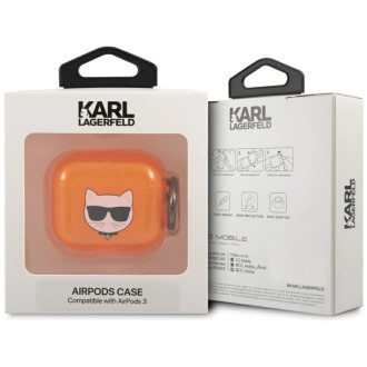 Karl Lagerfeld KLA3UCHFO AirPods 3 cover pomarańczowy/orange Choupette