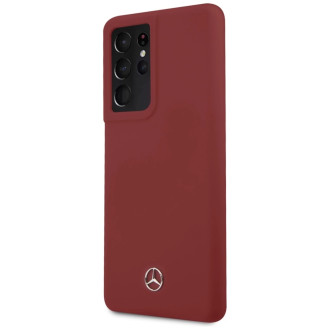 Mercedes MEHCS21LSILRE S21 Ultra G998 czerwony/red hardcase Silicone Line