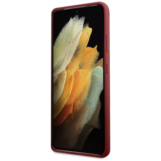 Mercedes MEHCS21LSILRE S21 Ultra G998 czerwony/red hardcase Silicone Line
