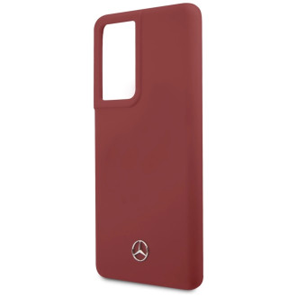 Mercedes MEHCS21LSILRE S21 Ultra G998 czerwony/red hardcase Silicone Line