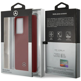 Mercedes MEHCS21LSILRE S21 Ultra G998 czerwony/red hardcase Silicone Line
