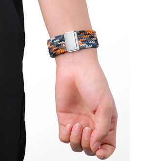 Braided Fabric Strap Bracelet Strap Fabric Band for Apple Watch 38 / 40 / 41 mm - Black
