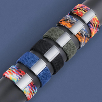 Braided Fabric Strap Bracelet Strap Fabric Band for Apple Watch 38 / 40 / 41 mm - Black