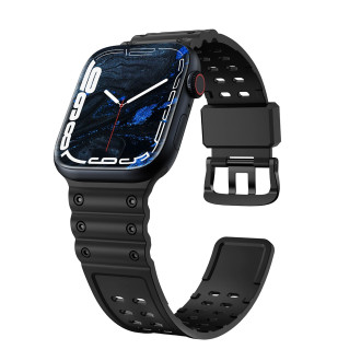 Strap Triple Protection for Apple Watch 42 / 44 / 45 / 49 mm band bracelet - black