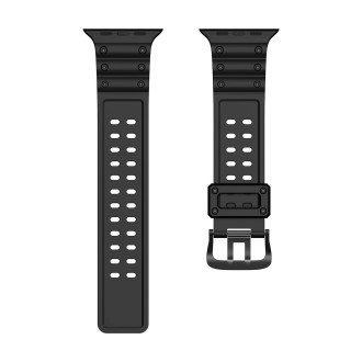 Strap Triple Protection for Apple Watch 42 / 44 / 45 / 49 mm band bracelet - black