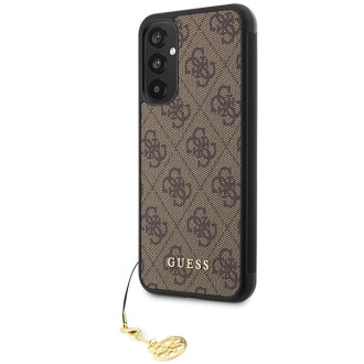 Guess GUHCSA34GF4GBR A34 5G A346 hnědé/hnědé pevné pouzdro 4G Charms Collection