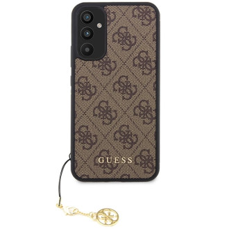 Guess GUHCSA34GF4GBR A34 5G A346 hnědé/hnědé pevné pouzdro 4G Charms Collection