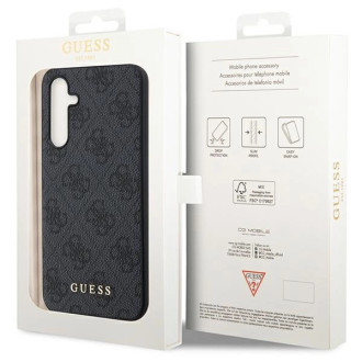 Guess GUHCSA54G4GFGR A54 5G A546 grey/grey hard case 4G Metal Gold Logo