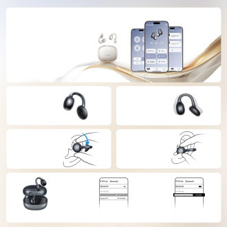 Słuchawki bezprzewodowe Joyroom Openfree JR-OE3 TWS douszne - srebrne