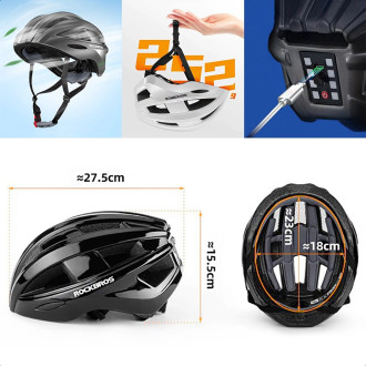 Rockbros ZK-013TI Bike Helmet Universal Size 55-60cm - Gray