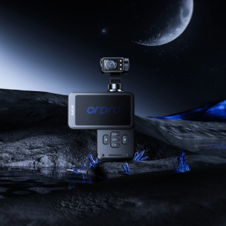 Ordro Pocket M5 3-Axis Gimbal Camera, 5K, for Vlogging and YouTube – Black