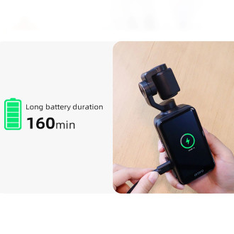 Ordro Pocket M5 3-Axis Gimbal Camera, 5K, for Vlogging and YouTube – Black