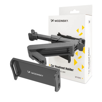 [RETURNED ITEM] Wozinsky adjustable headrest holder for tablet or phone black (WTHBK3)