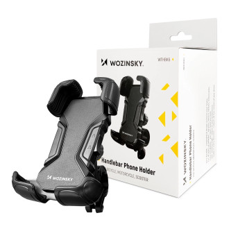 [RETURNED ITEM] Wozinsky strong phone holder for the handlebar of a bicycle, motorcycle, scooters black (WBHBK6)