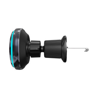 Wozinsky WCT5-Q6S2Y Car Holder with Qi/MagSafe 15W Inductive Charger for Ventilation Grill with Fan - Black