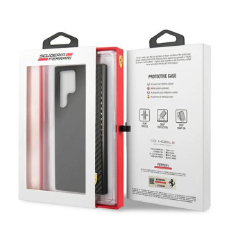 Ferrari FESAXHCS22LBK S22 Ultra S908 czarny/black hardcase On Track Carbon Stripe