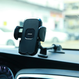 Joyroom car phone holder with flexible arm for dashboard windshield black (JR-ZS259)