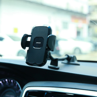Joyroom car phone holder with flexible arm for dashboard windshield black (JR-ZS259)