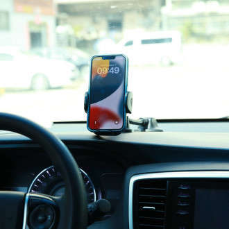 Joyroom car phone holder with flexible arm for dashboard windshield black (JR-ZS259)