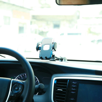 Joyroom car phone holder with flexible arm for dashboard windshield black (JR-ZS259)