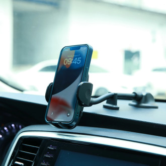 Joyroom car phone holder with flexible arm for dashboard windshield black (JR-ZS259)