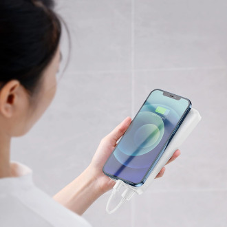 Baseus Bipow Fast Charging Power Bank 10000mAh 20W Black (Overseas Edition) + USB-A - Micro USB 0.25m Black Cable (PPBD050301)