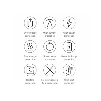 Baseus Bipow Fast Charging Power Bank 10000mAh 20W Black (Overseas Edition) + USB-A - Micro USB 0.25m Black Cable (PPBD050301)