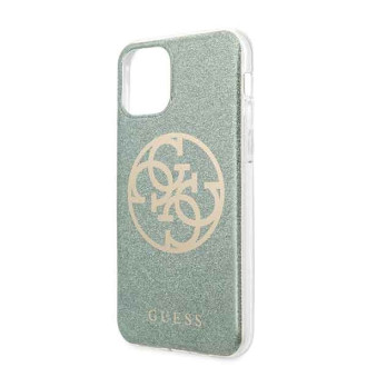 Guess GUHCN58PCUGLKA iPhone 11 Pro khaki hard case 4G Circle Glitter